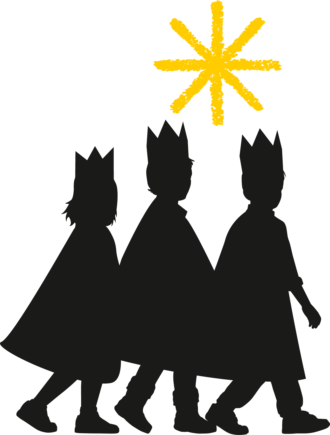 DieSternsinger AktionDreikoenigssingen 3C Silhouette s