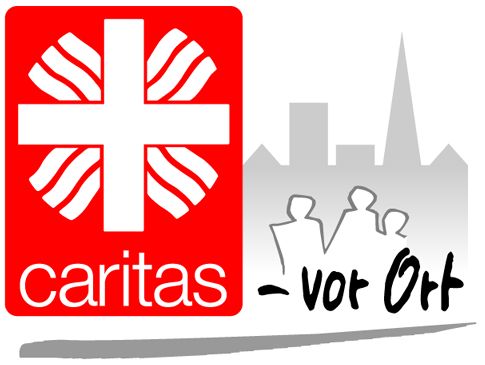 Caritas logo vor Ort